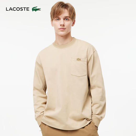 Lacoste福蛇新春系列情侣款新款潮流印花圆领长袖T恤TH5562-98 商品图0