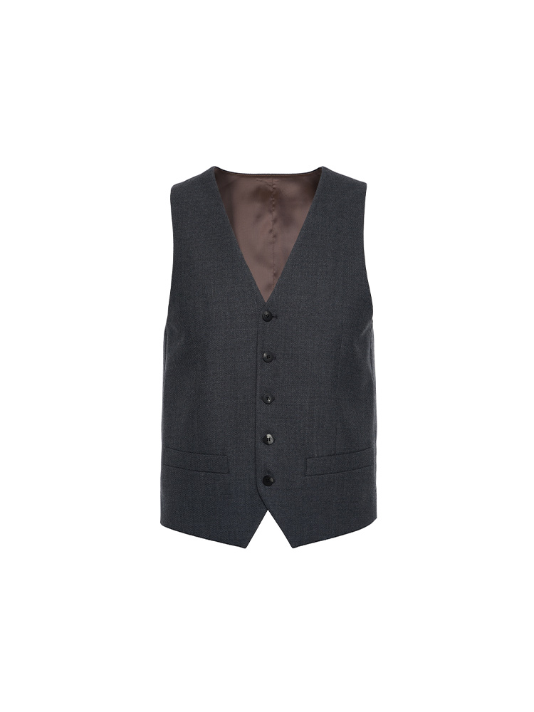 callisto深灰色绵羊毛马甲