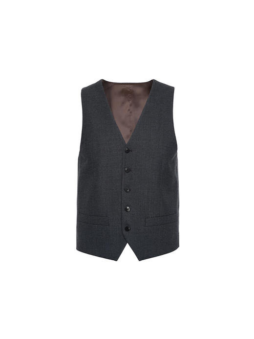 callisto深灰色绵羊毛马甲 商品图0