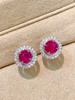1.06ct刻面红宝石耳钉 商品缩略图0