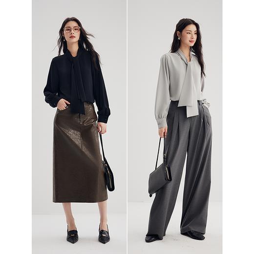 棉仓357604003-宽飘带衬衫 商品图4