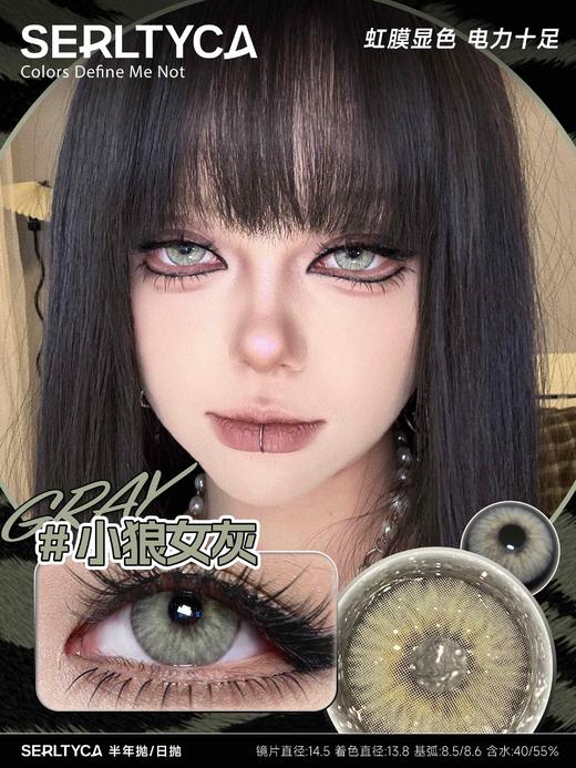 serltyca 日抛 六片 小狼女灰  直径14.5mm着色13.8mm 商品图1