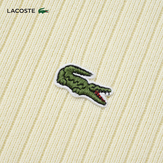 Lacoste法国鳄鱼男装新款时尚宽松纯棉Polo领翻领针织毛衣AH3130-10 商品图5