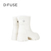 Dfuse迪芙斯冬季新款时尚皮毛一体舒适短靴厚底雪地靴防滑靴DF4411A710 商品缩略图2