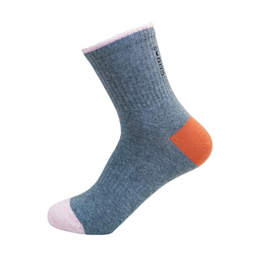 【2双装】【6双6折】女士时尚运动休闲袜中筒棉袜女袜四季袜子【2422111】 商品图4