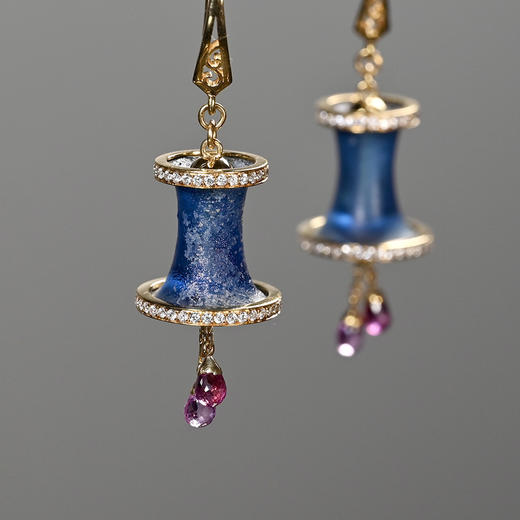 汉代琉璃耳珰“琳琅”时尚耳环 商品图3