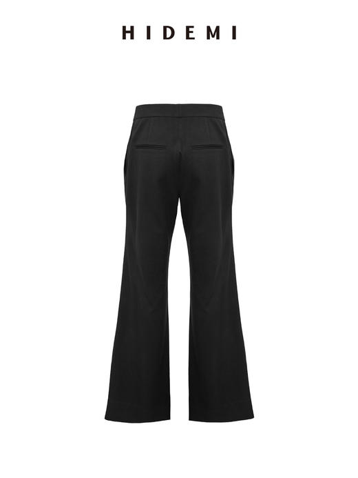 HIDEMI节日系列极简中腰款微宽松喇叭长裤超显瘦神裤 商品图6