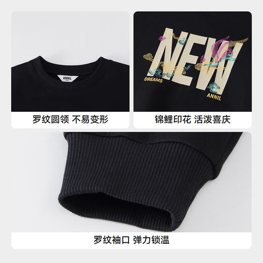 男童圆领长袖卫衣春季新款安奈儿童装实体店同款AB511505 商品图4