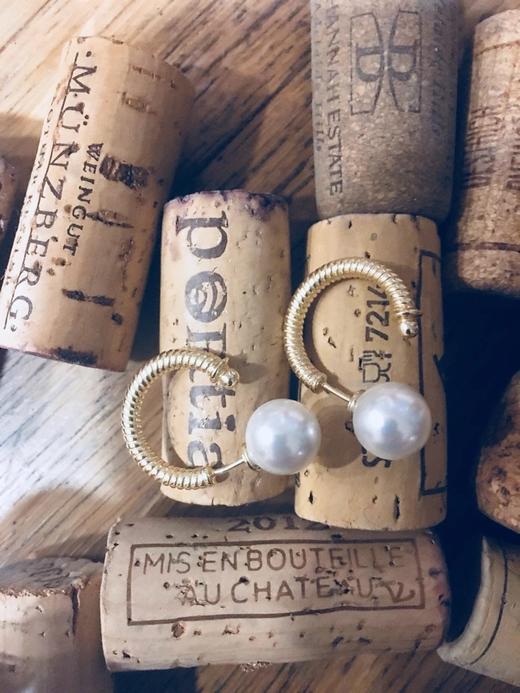 LHWINDSOR 缠绕贝珠耳环两种戴法 商品图7