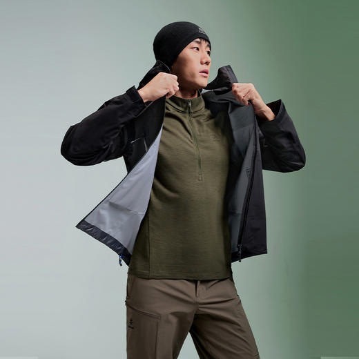 KAILAS凯乐石 户外运动 男款羊毛立领功能长袖T恤 KG2442143【Z】 商品图1