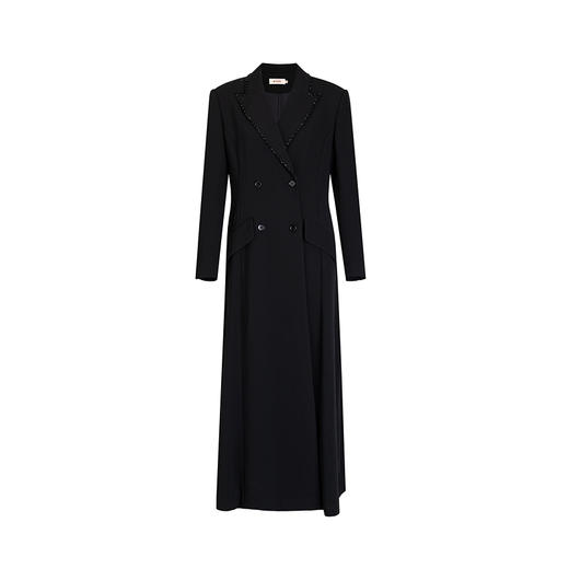 【林栖设计小店】手工钉珠外套上衣优雅修身显瘦2025春季新品长袖风衣女1951067 商品图4