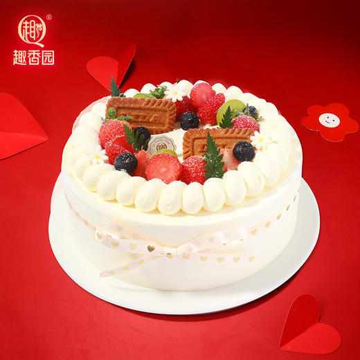 莓香四溢 乳酪动物奶油蛋糕 可加磅数 商品图0