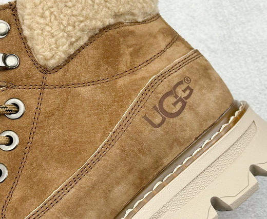 油叽叽男士羊羔毛雪地靴马丁靴 商品图5