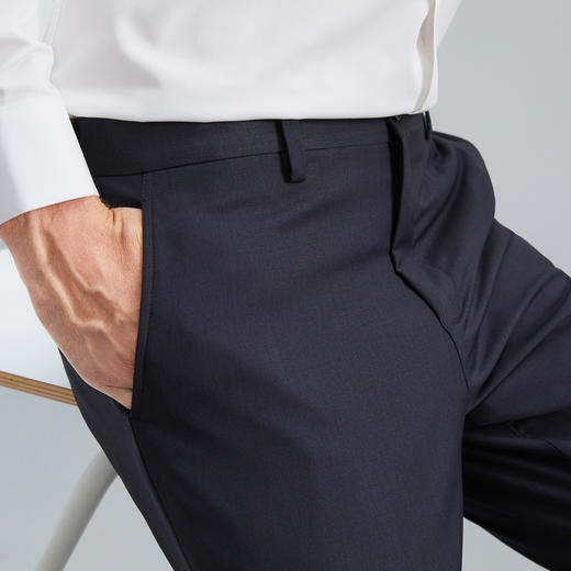 【犀牛褶免烫】柒牌西裤男士秋季新款商务休闲易打理直筒长裤125H70090 商品图2