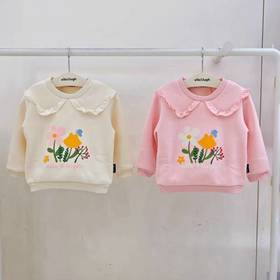 【春上新】9楼allo&lugh阿路和如24冬款女童绒里卫衣T恤吊牌价359元