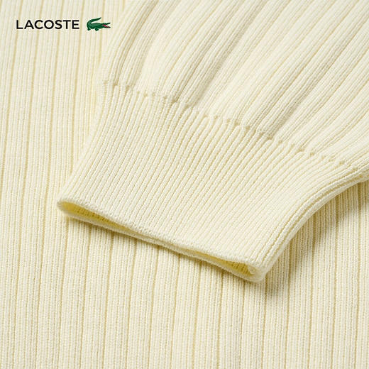 Lacoste法国鳄鱼男装新款时尚宽松纯棉Polo领翻领针织毛衣AH3130-10 商品图6