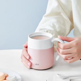 【清仓】UKA微烹宝Cafe玻璃保温马克杯 | 玻璃内胆、保热保冷、带防尘盖、微波炉可入
