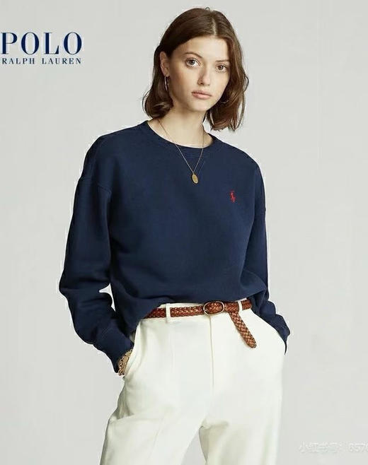 【断码捡漏】 加绒卫衣 RL 拉夫刺绣小马 圆领加绒卫衣 商品图1