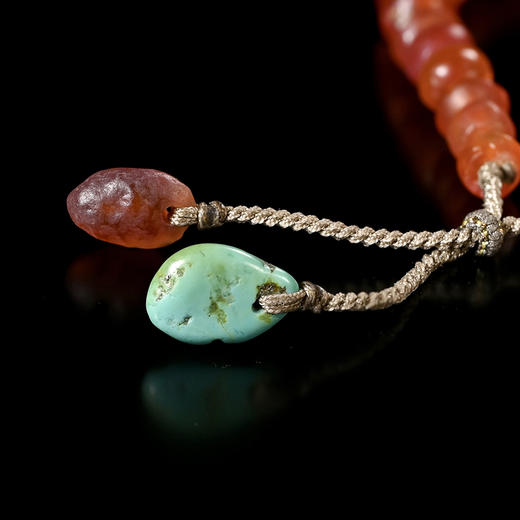 西亚高古六棱白水晶+红玛瑙手串 商品图7