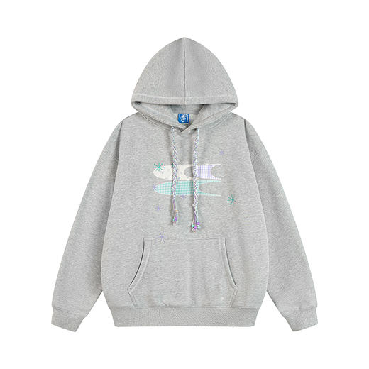 CryingCenter 碎花格纹拼布加绒卫衣 哭喊中心 商品图7