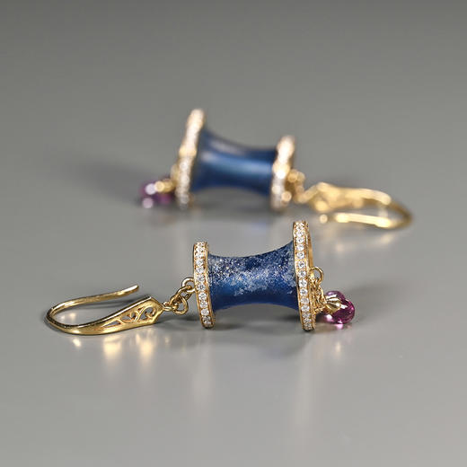 汉代琉璃耳珰“琳琅”时尚耳环 商品图6