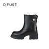 Dfuse迪芙斯冬季新款时尚皮毛一体舒适短靴厚底雪地靴防滑靴DF4411A710 商品缩略图3