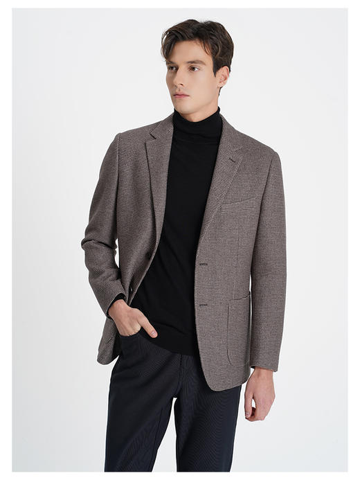 callisto咖啡色绵羊毛混纺便西 商品图3