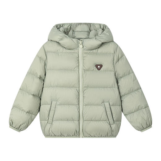 笛莎千与2024冬季新款男女童同款基础连帽轻薄羽绒服 商品图4