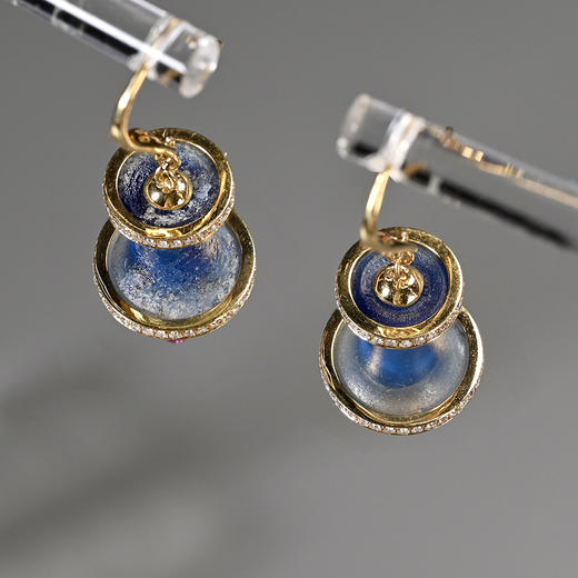 汉代琉璃耳珰“琳琅”时尚耳环 商品图4