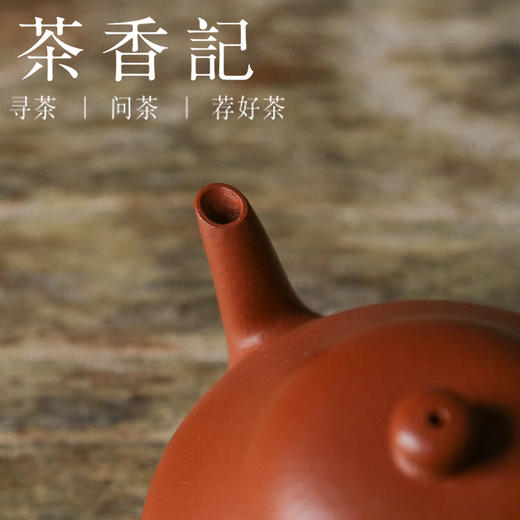 茶香记 紫砂壶朱泥清欢小梨壶80ml经典器型小巧可爱茶壶明艳古雅 商品图3