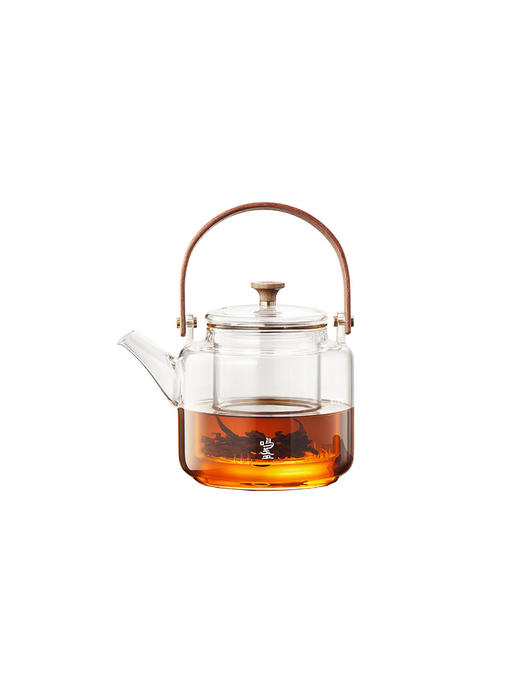 鸣盏玻璃提梁壶家用小型烧水壶泡茶专用煮茶壶泡茶壶茶具MZ8021A鸣盏-玻璃提梁壶600ml 商品图4
