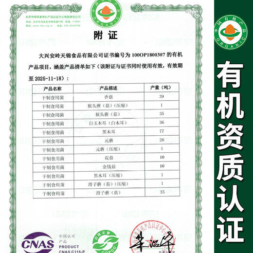 包邮有机香菇100g菌菇干货蘑菇 商品图1