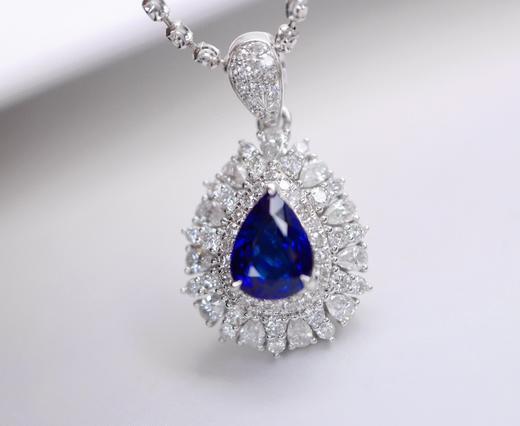 1.3ct刻面蓝宝石吊坠 商品图2