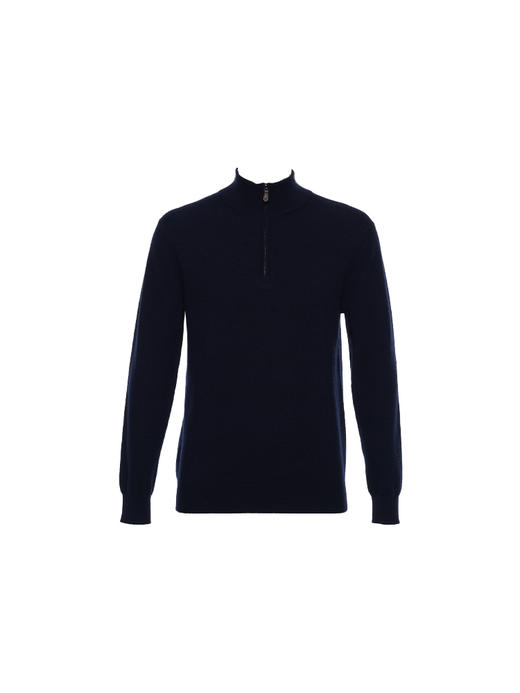 callisto藏青色山羊绒长袖毛衣 商品图0