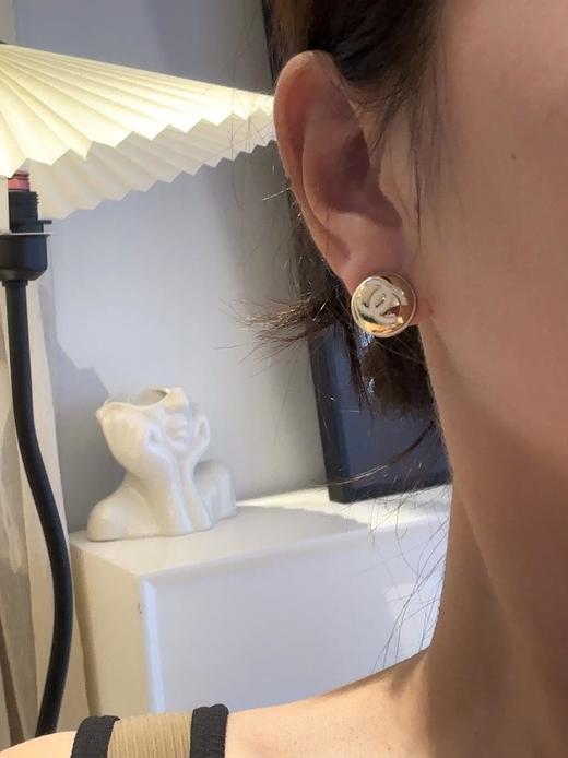 香奈儿小圆扣耳钉中古款（XJ） 商品图1