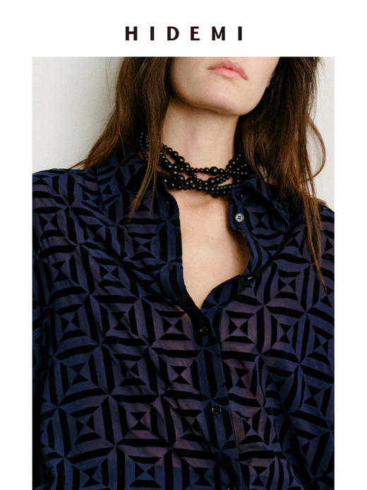 HIDEMI 【当当同款】节日系列天然黑曜石设计感不规则多层缠绕式项链 商品图4