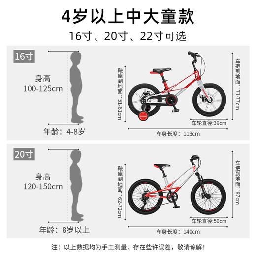 萌大圣MB12儿童自行车中大童男孩女孩6一8一12岁学生单车轻便小孩 商品图5