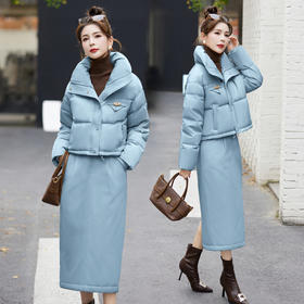 冬季新款，时尚潮流高端大气上档次两件套白鸭绒羽绒服HR-BBL23018