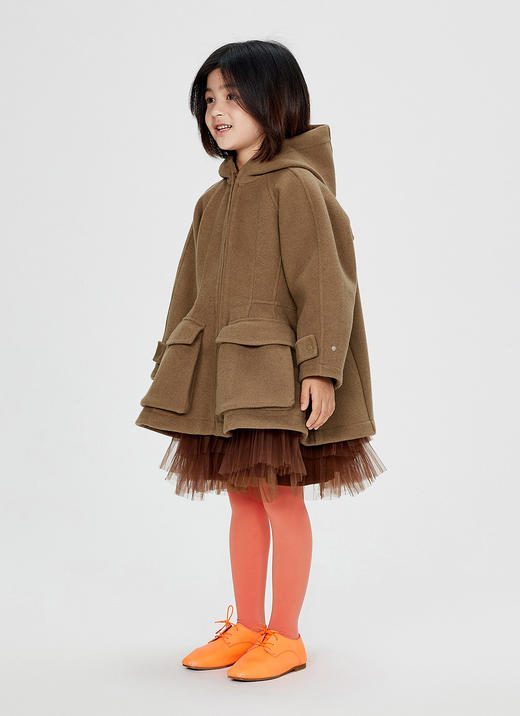 jnby   24年冬款  中长款呢大衣  1OA811110 商品图6