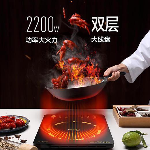 美的（Midea）美的（Midea）家用电磁炉配双锅C22-WT2103A 商品图2