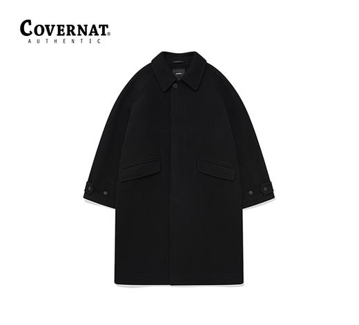 Covernat冬季新品羊毛巴尔马坎大衣毛呢长外套CO2304CT05 商品图0