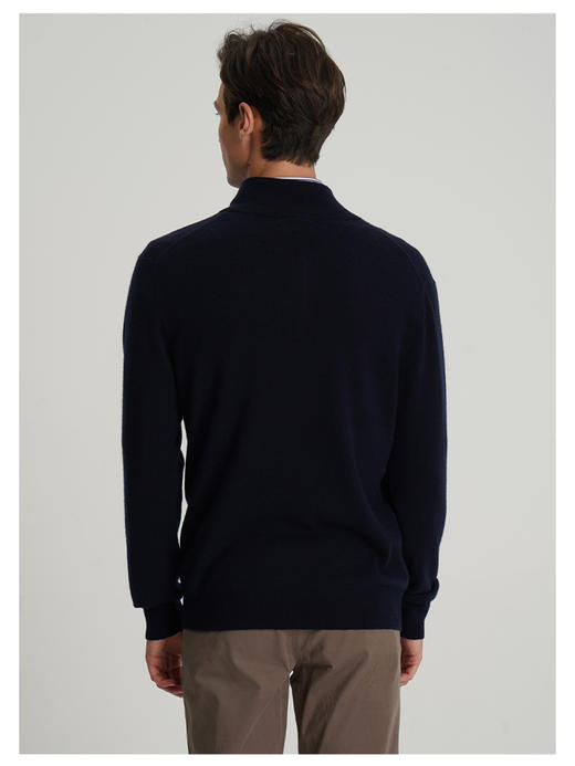 callisto藏青色山羊绒长袖毛衣 商品图4