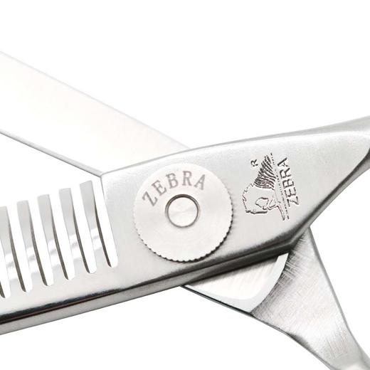 ZEBRA斑马剪刀 E602730 牙剪/调量剪/无痕牙剪/打薄剪/去发量15-20%/ 单刃安全刀/平齿/27根齿/正刃/6寸 商品图3