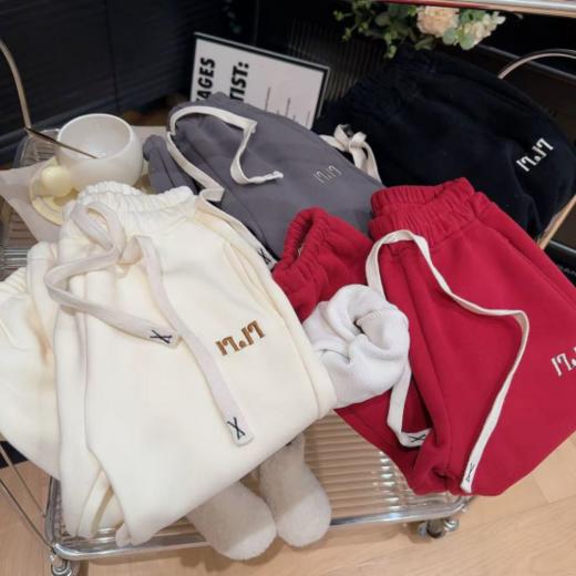 【安赫比儿童秋冬纯棉羊羔绒刺绣休闲裤】👇加绒保暖休闲裤🧡 百搭神裤防风抗寒时尚休闲裤 🤩#日常/运动/玩耍/拍片~🎁多种场景可选‼ 商品图1