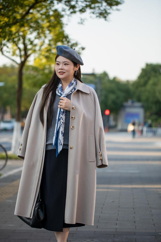 【都市丽人 羊绒衫】【群内花粉专享】羊绒针织开衫大码女装宽松慵懒感毛衣 商品图7