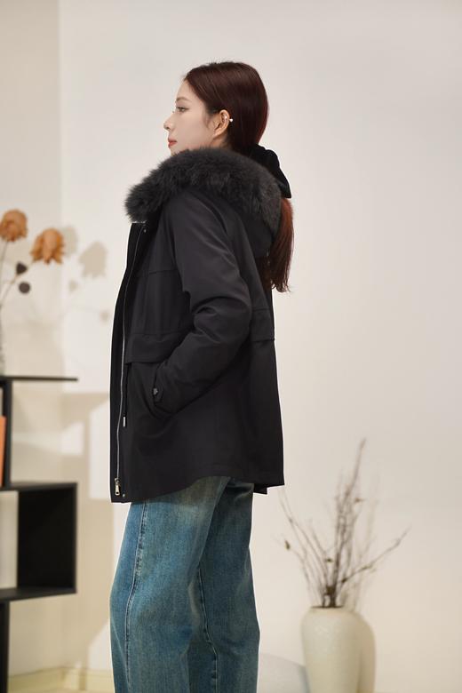 【年货节】臣禾狐狸毛领水貂派克鹅绒服	JZ244250237预售 商品图4