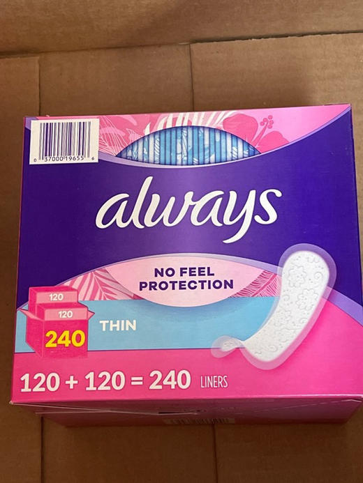 美国直邮特价一盒199元🉐🉐 包税包邮到手❗❗Always Xtra Protection强效保护超长卫生护垫240片日用 商品图0