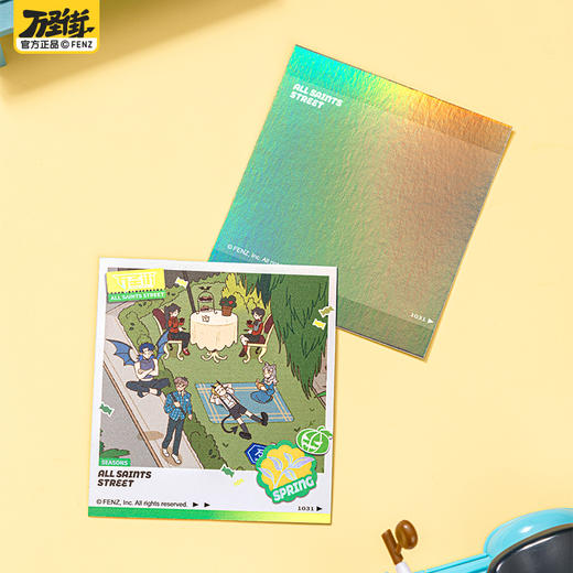 《非人哉官方店》万圣街四季万圣系列伪拍立得盲盒动漫周边镭射收藏卡 商品图3