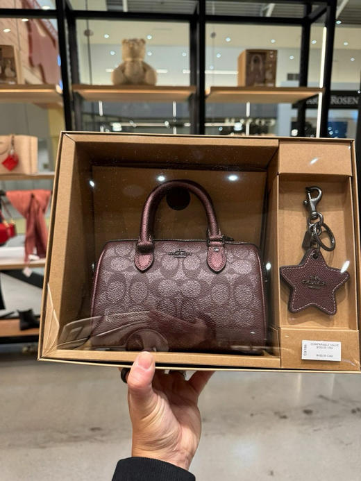 送礼好物！Coach mini Rowan波士顿包礼盒 商品图0