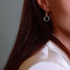 LHWINDSOR Swing秋千耳环优雅环形可拆卸耳坠复古麻花锁链两种戴法耳饰 商品缩略图7